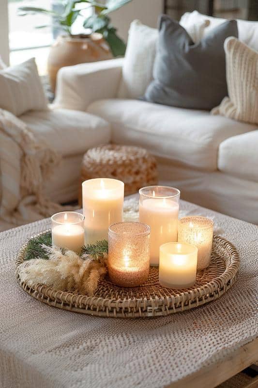 38 Christmas Coffee Table Decorations for a Festive Living Room