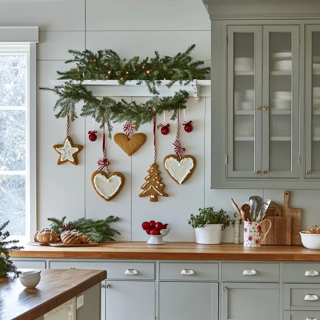 45 Christmas Decorating Ideas for Above Kitchen Cupboards