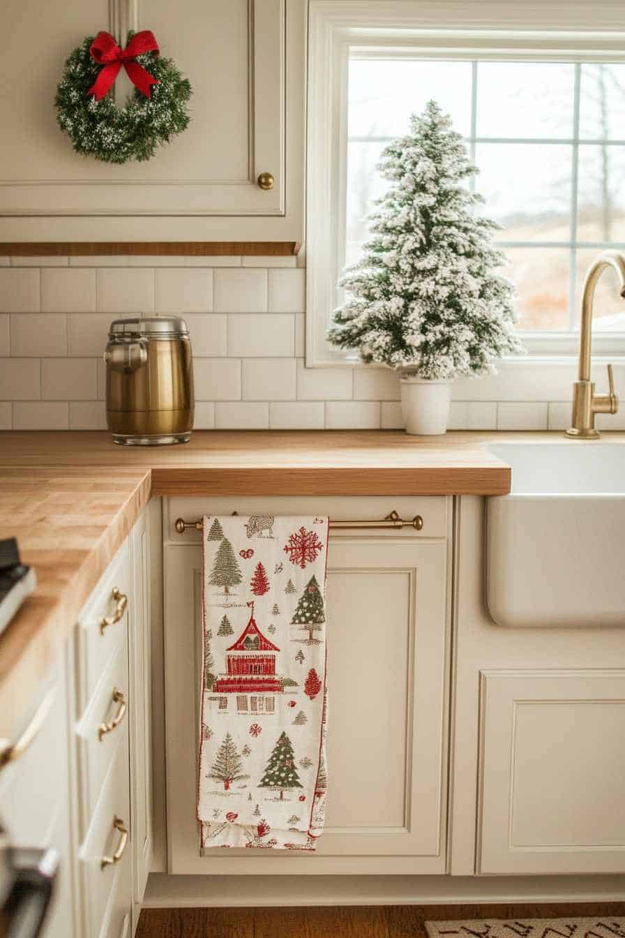 47 Ways To Decorate Kitchen Cabinets for a Festive Christmas