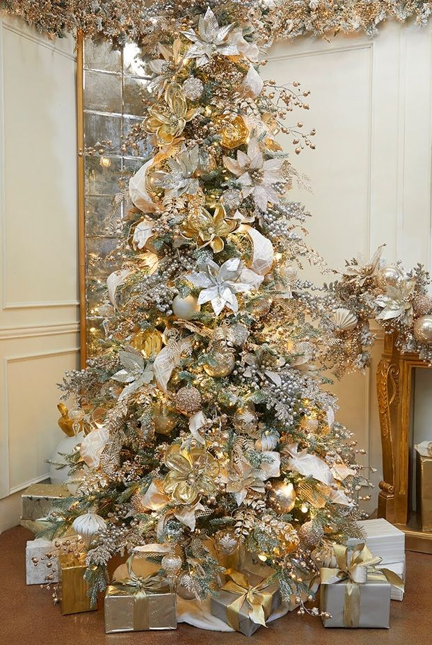 5 Delightful Looks for your Gold Decorative Christmas Tree - Decorator's  Warehouse