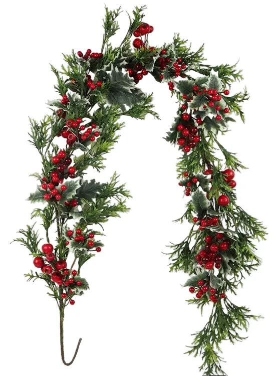 5' HOLLY BERRY GARLAND