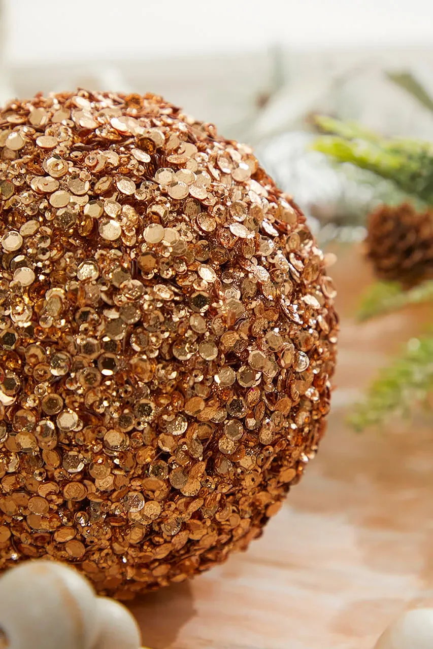 5' Rose Gold Sequins Acrylic Jewel Ball Ornament