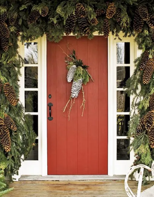 55 Beautiful Entry Ideas, Christmas Door Decoration for Festive Winter Holidays