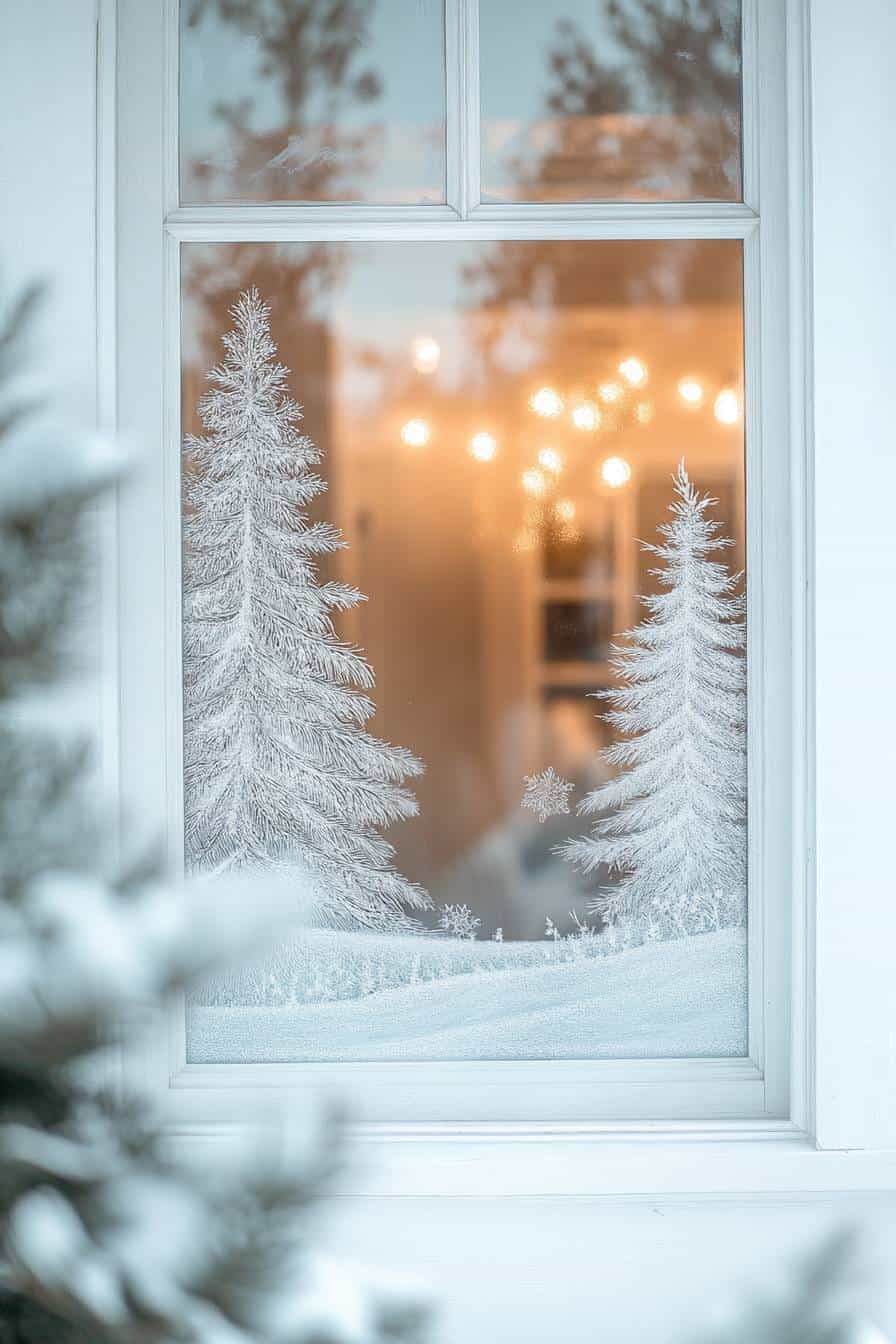 64 Christmas Window Painting Ideas To Brighten Your Holidays