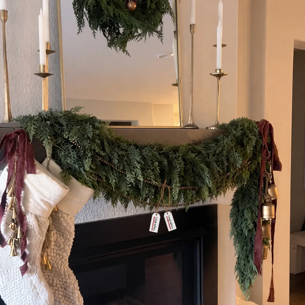 6ft Artificial cedar garland – Jingle&Pine USA