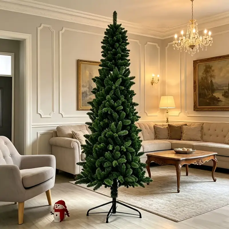 6ft pencil christmas saving skinny xmas tree - Temu New Zealand