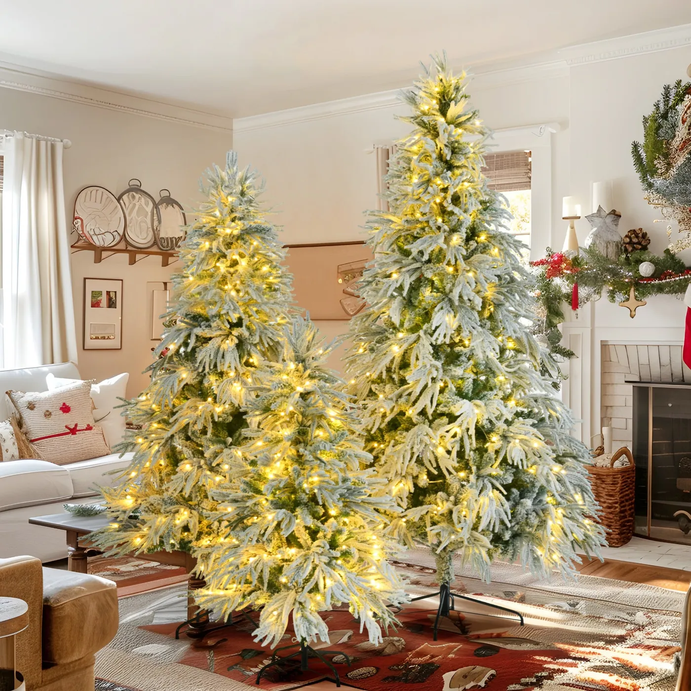 7.5 Flocked Christmas Tree