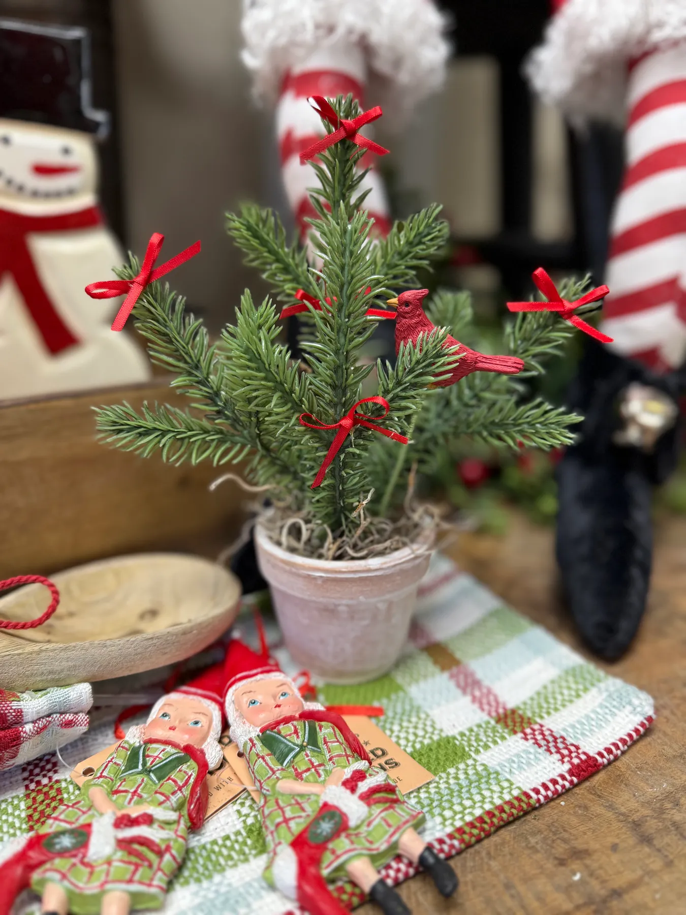 7.5' Mini Christmas Tree in Pot | Artisan Home