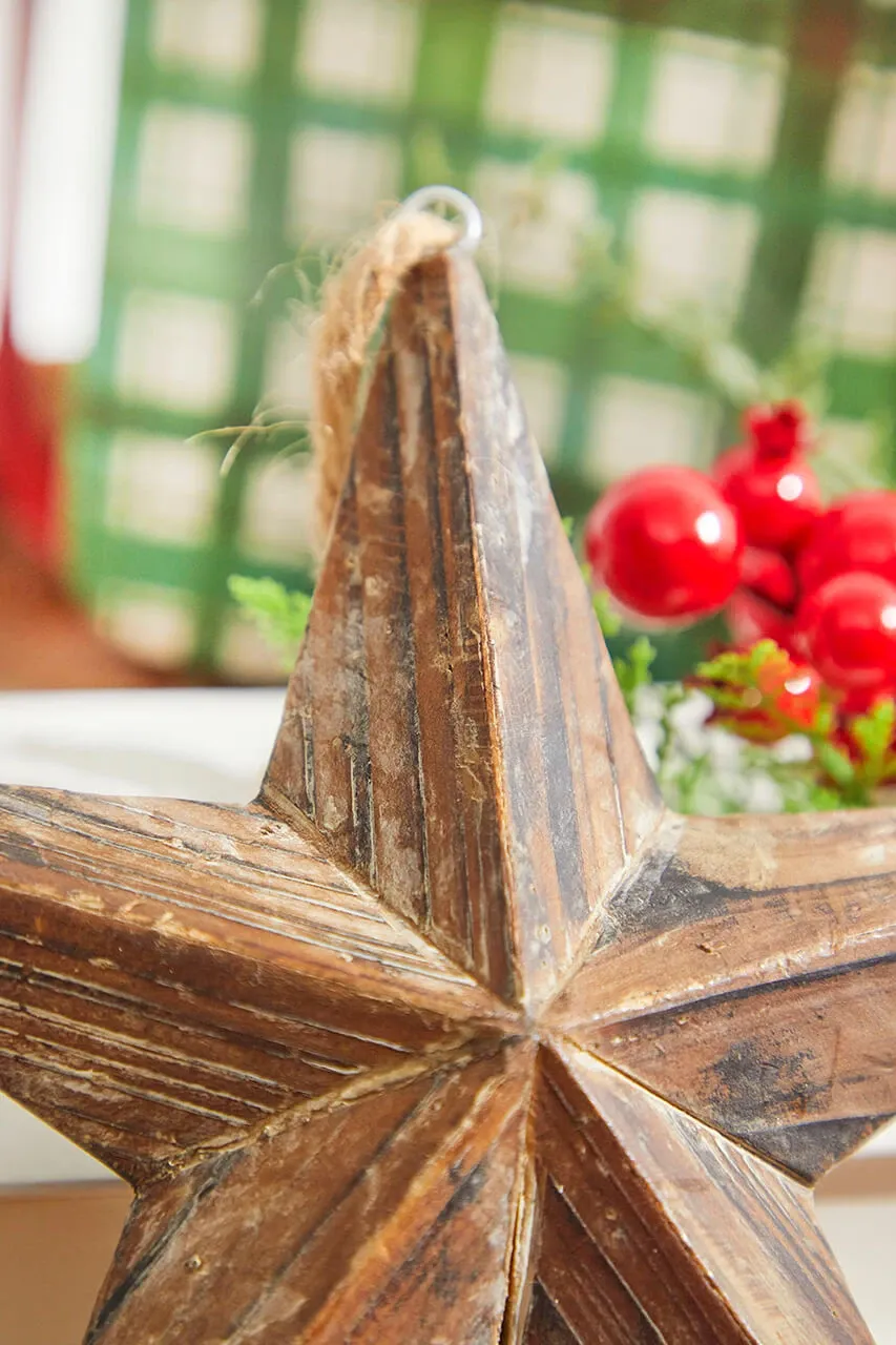 8' Dimensional Wooden Christmas Star
