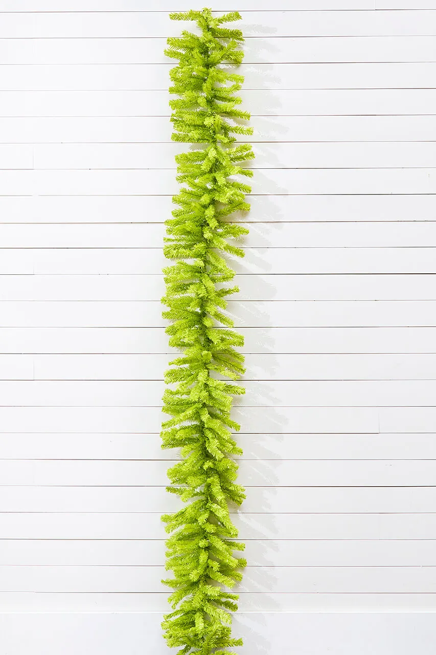 9' x 14' Lime Green Garland