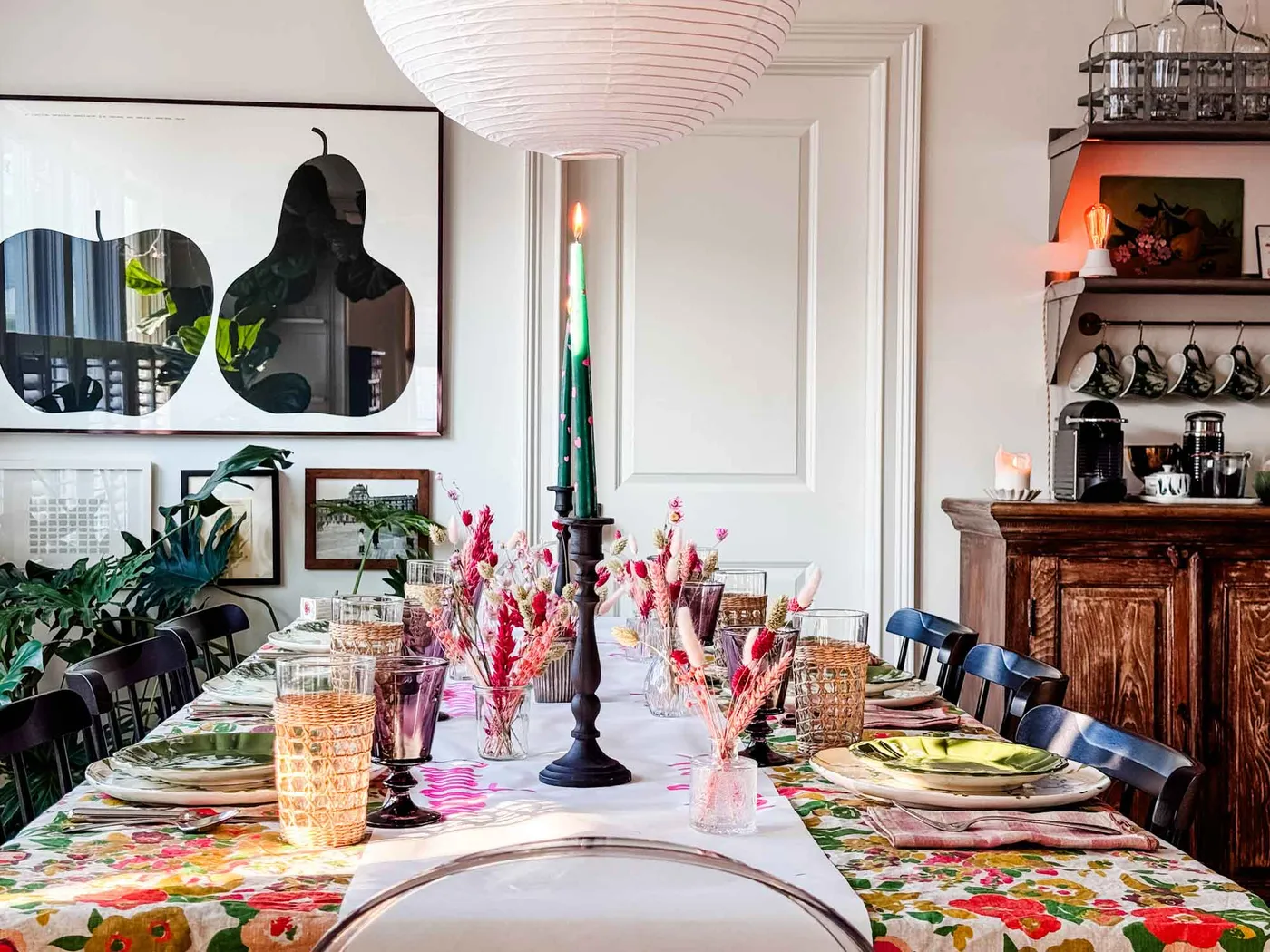 A Pretty Table for Valentine's Day + Dried Flowers | Most Lovely Things