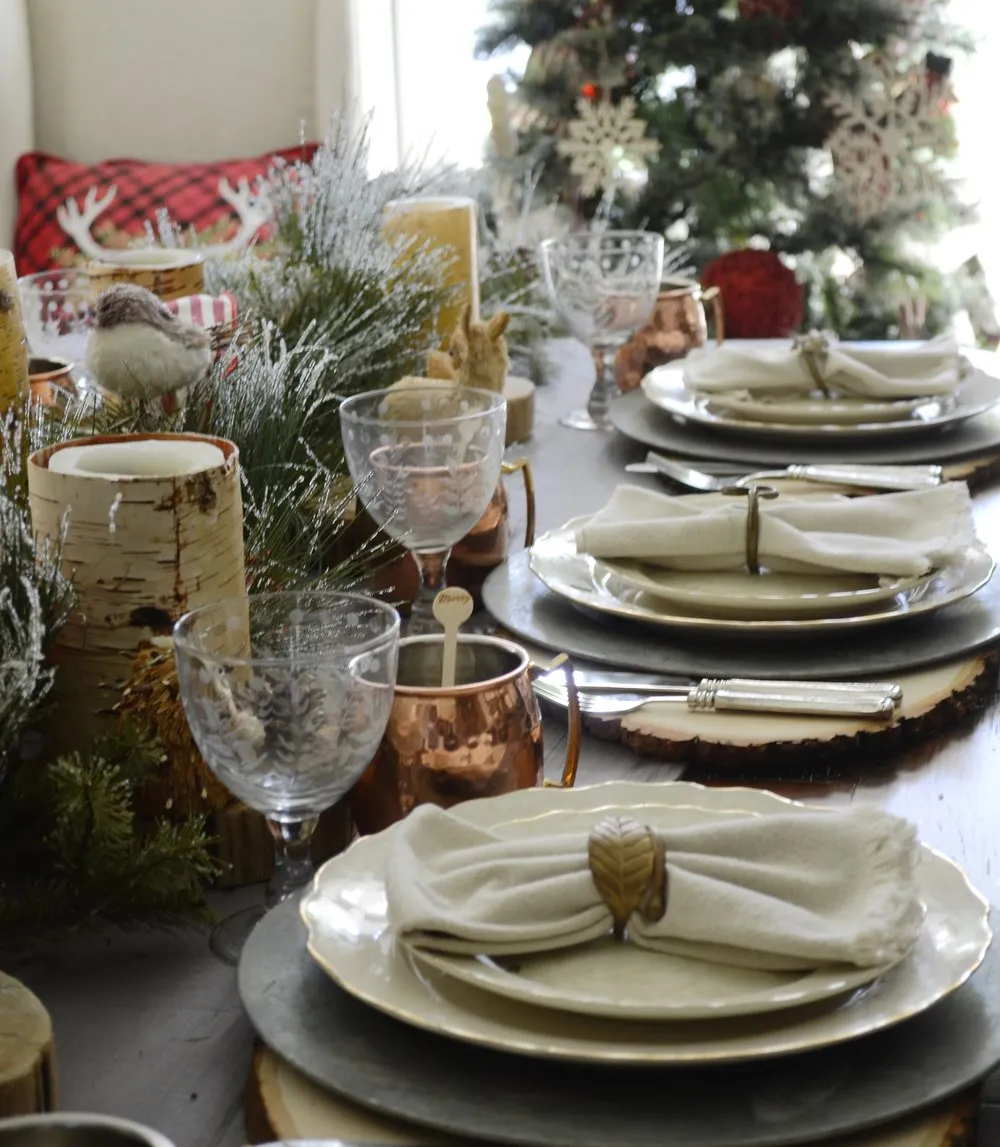 A Rustic Woodland Holiday Table - Sanctuary Home Decor