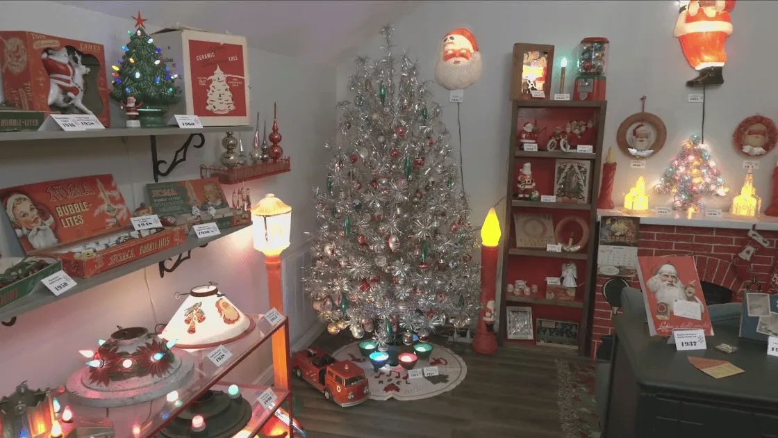 Area resident decorates room with the yuletide of yesteryear