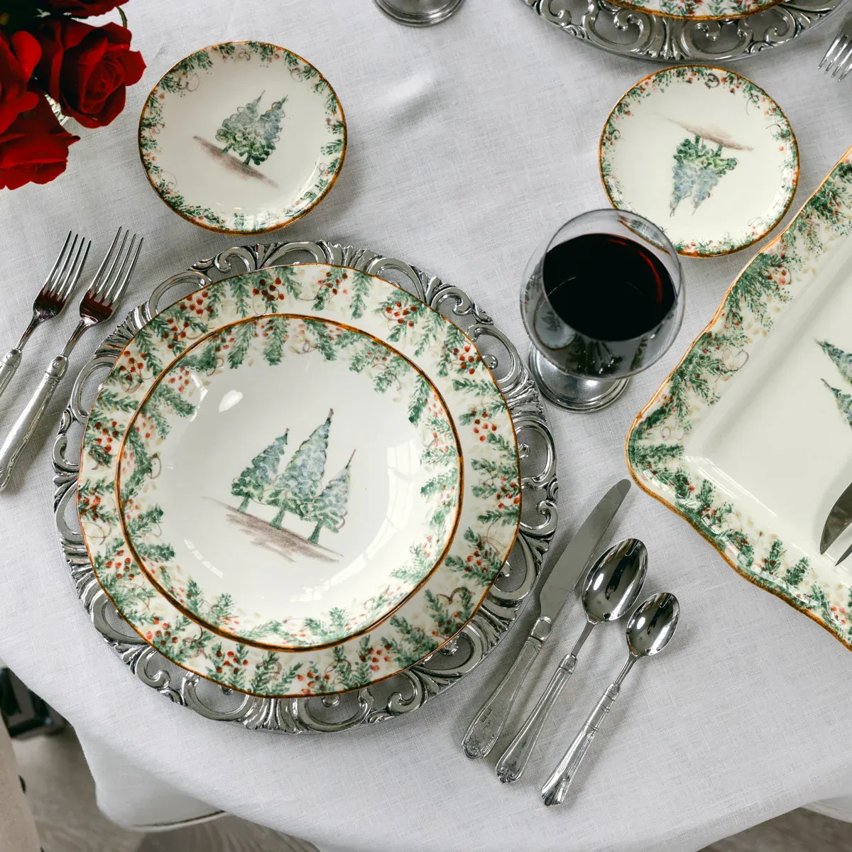 Arte ITALICA: Natale Salad/Dessert Plate
