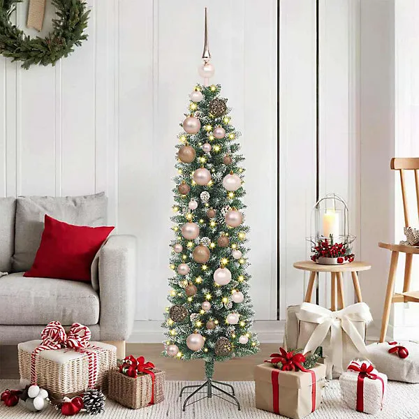 Artificial Slim Christmas Tree Green 120 cm