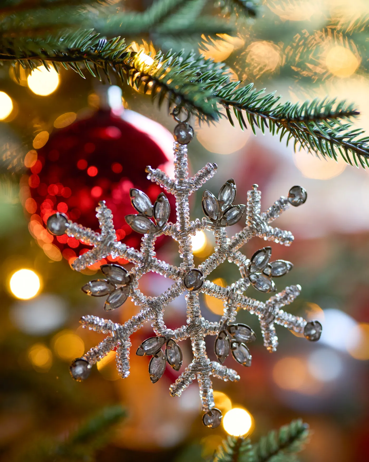 Beaded Christmas Tree Snowflake Ornament Kit Wonderland Emerald Tale Snowflake Christmas Ornament Wooden Bead Kit 123Stitch