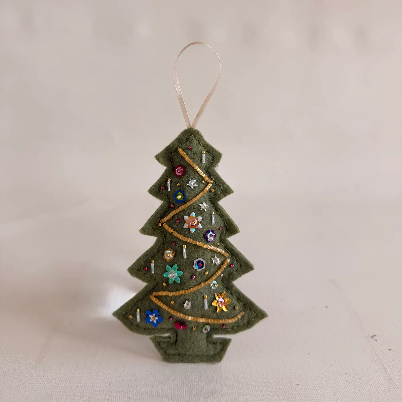 Beaded Embroidery Ornament