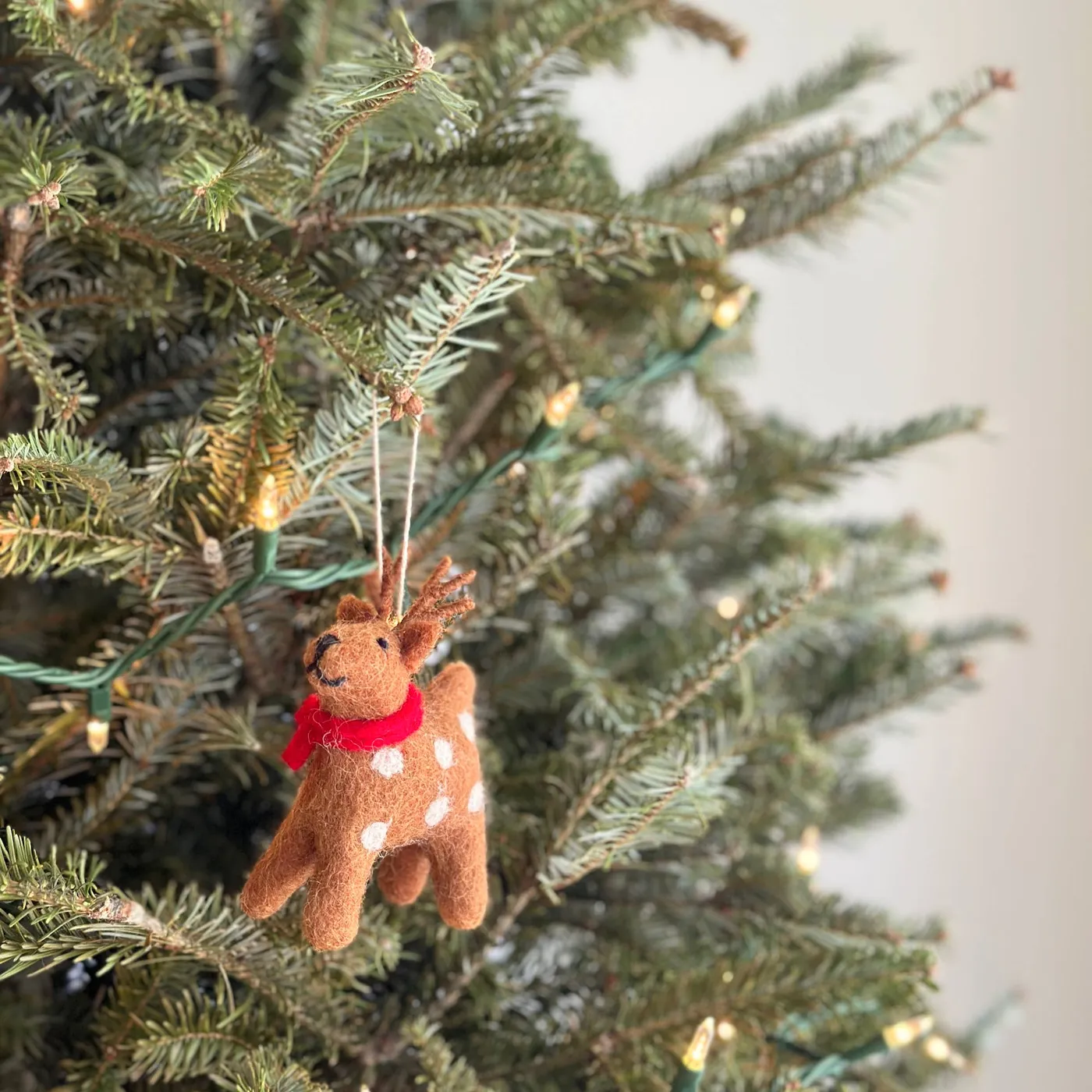 Best Christmas Felt Ornament - Christmas Reindeer | Ganapati Crafts Co.