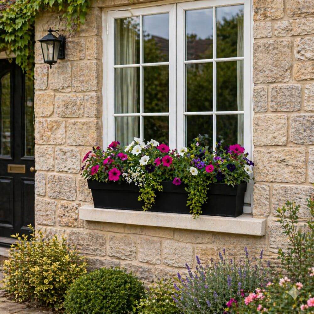 Black Aluzinc Windowsill Planters – Gardening Naturally