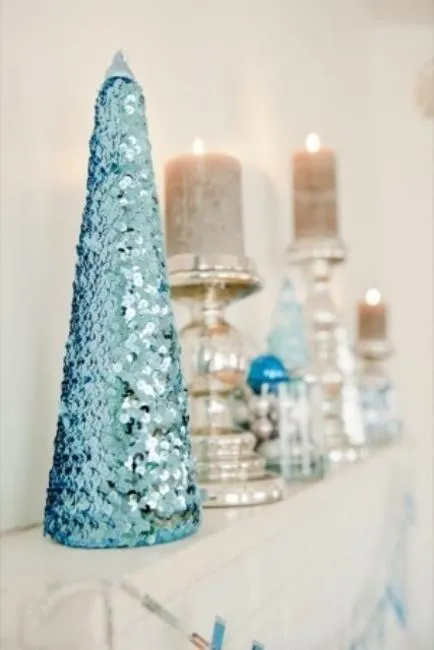 Blue Christmas Tree Decorations, How to Add Modern Blue to Holiday Decor
