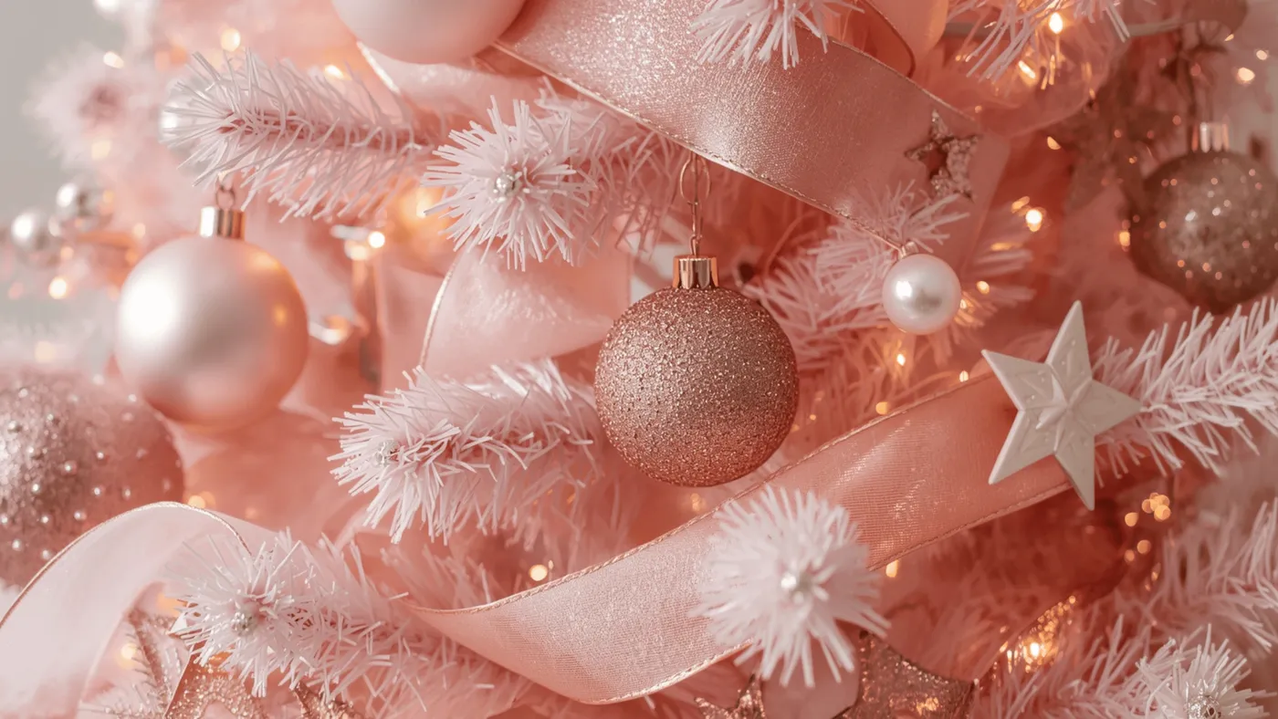 Blush Pink Pink Christmas Tree Topper Pink Pastel Christmas Tree Ideas For Dreamy Holiday Decor Katydid Living