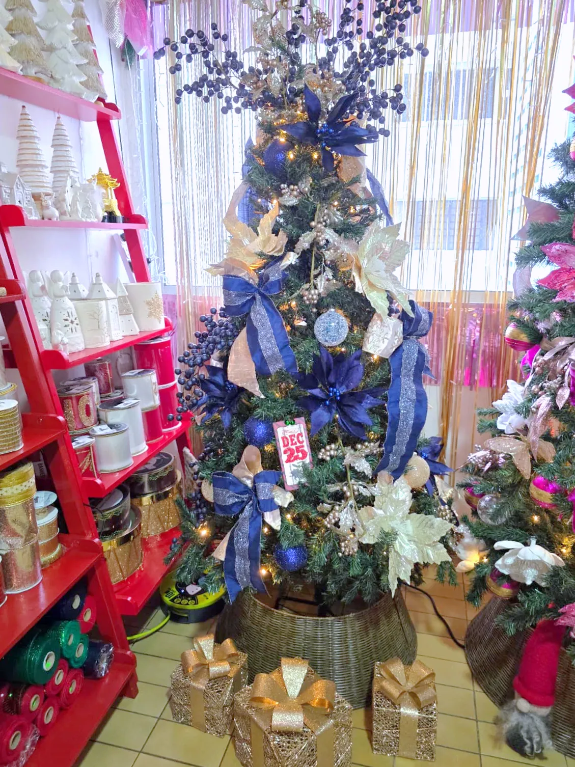 Brand Glow – Blue, Grey & Green Christmas Tree | Twinkle Jingle Services
