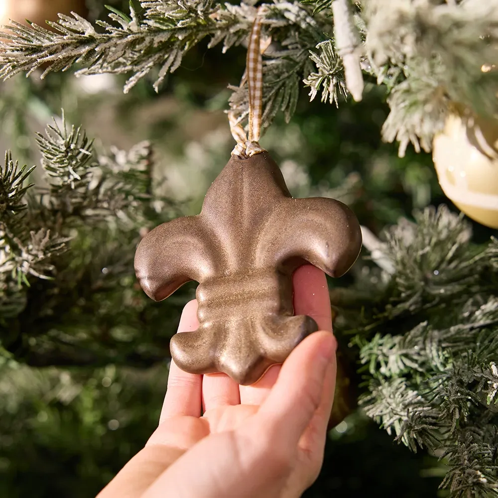 Bronze Fleur De Lis Ornament - Stoneware & Co.