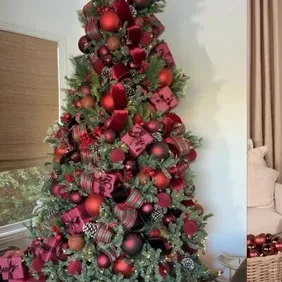 Burgundy Christmas trees are this year's most stylish festive decor trends. See pics | Hindustan Times