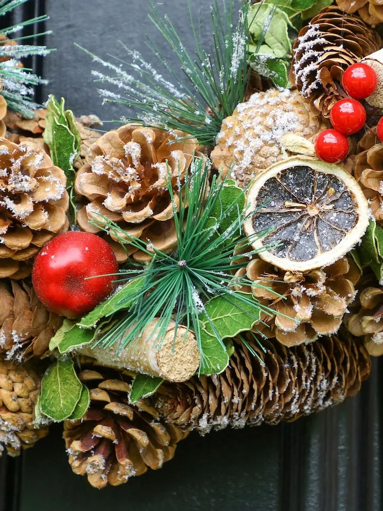 Buy Dibor Brown Festive Fruits Wreath from the Next UK online shop