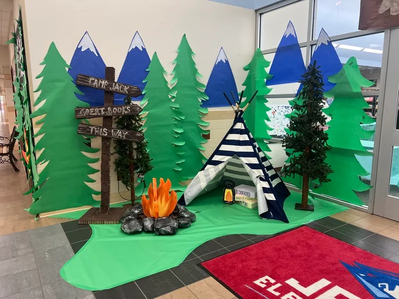 Camp Fire Magic at the Book Fair and Grandfriend's Event | Jack Elementary School