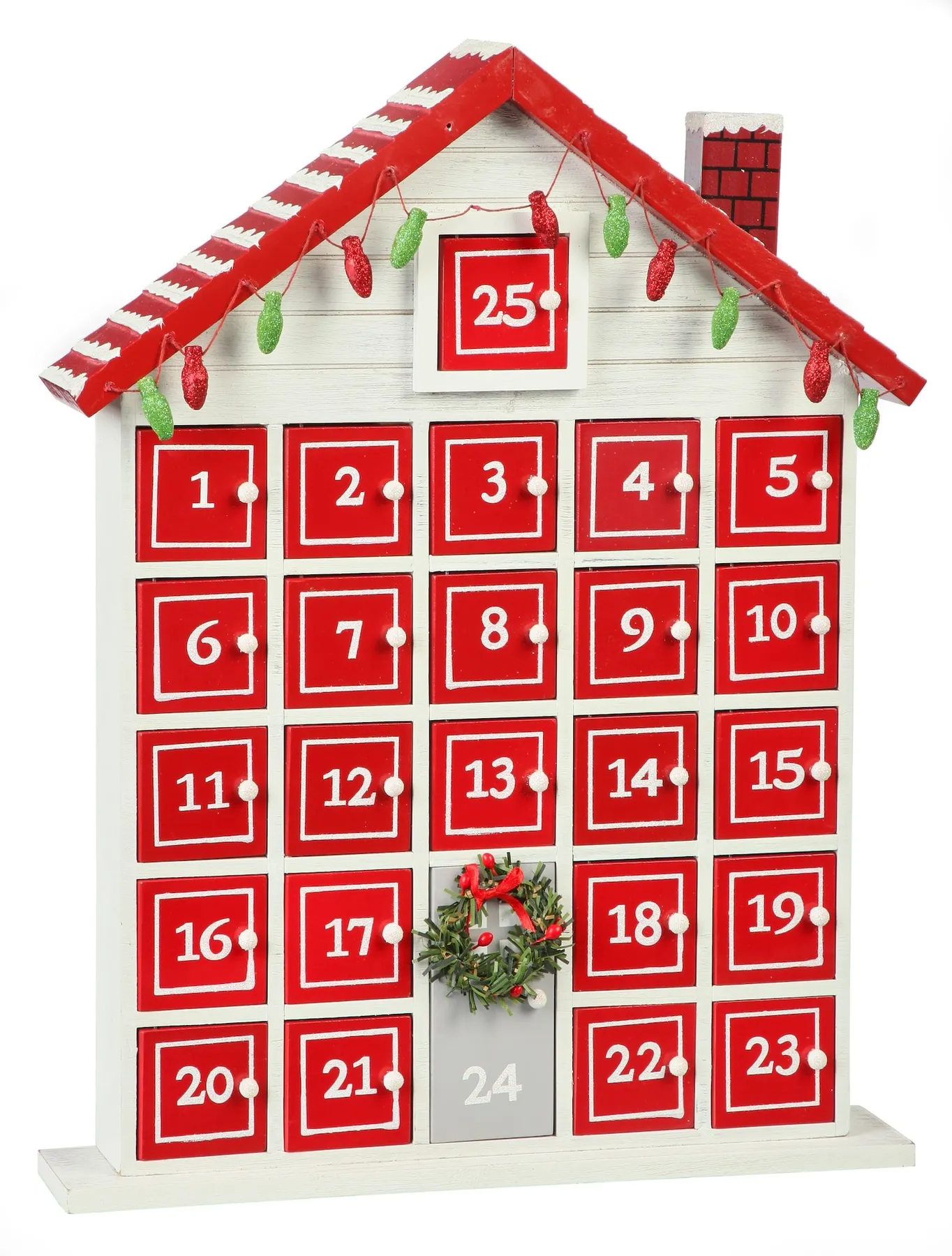 CANVAS Christmas Decoration Wood House Shaped Advent Calendar, 17-in | Canadian Tire