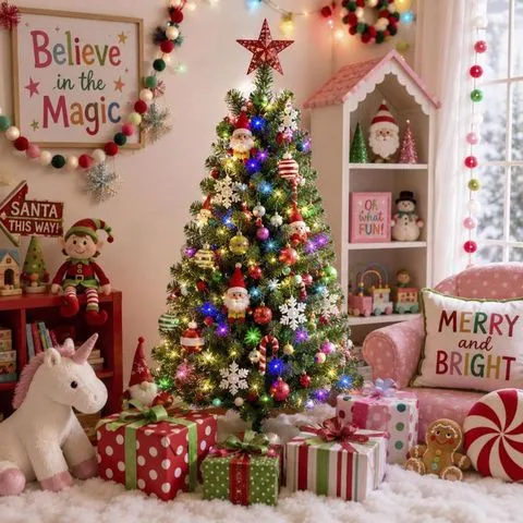 Celebrations 4 ft Full LED 70 lights Color Changing Christmas Tree