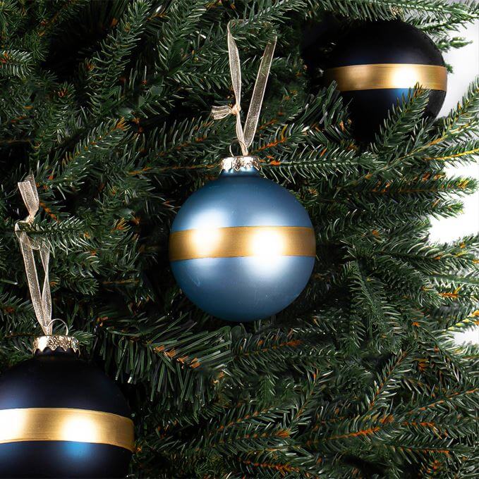 Census Glass Baubles (9 per Box) by Masons Home Decor