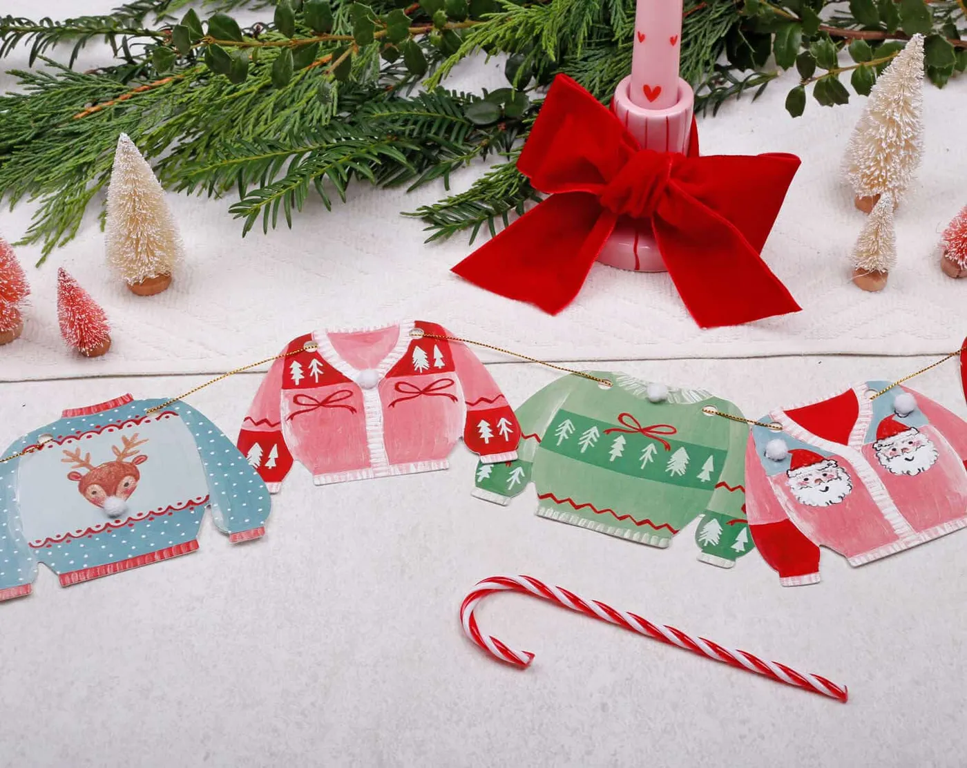 Christmas Bunting - Festive & Vintage DIY Paper Garland – Making Meadows