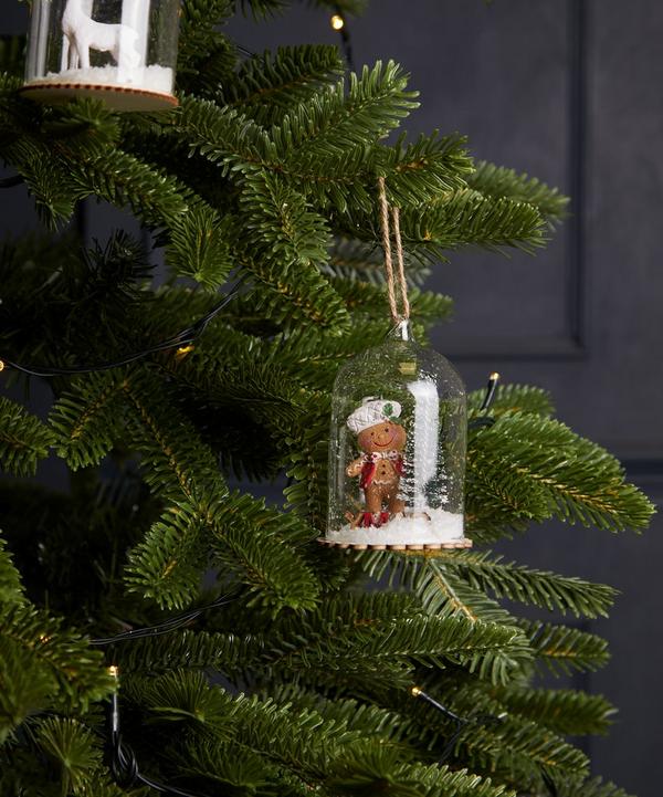 Christmas Glass Gingerbread Baker Dome Ornament | Liberty