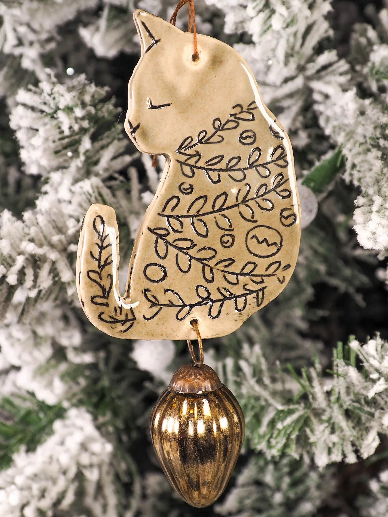 CHRISTMAS HOLIDAY TREE HANDMADE CAT ORNAMENT BY IDANIA SALCIDO DANITA –  IDANIA SALCIDO - DANITA ART