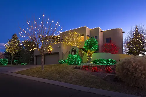 Christmas Light Installation Albuquerque | Red Shovel Landscaping
