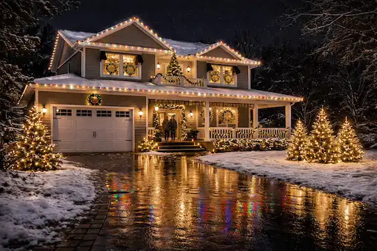 Christmas Light Installation Burlington, Oakville & Hamilton | Professional Holiday  Lighting - BeeGreen Landscaping