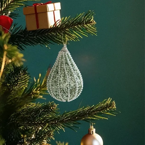 Christmas Ornaments for Tree, 5-Pack Reusable Christmas Hanging Decorations with Mixed Designs, Green Glitter and Beaded Accents for Holiday Party Home Wedding Celebration - Walmart.ca