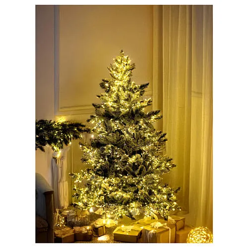 Christmas pine tree WW 180 cm 2200 LED warm white flocked poly light  effects | online sales on HOLYART.com