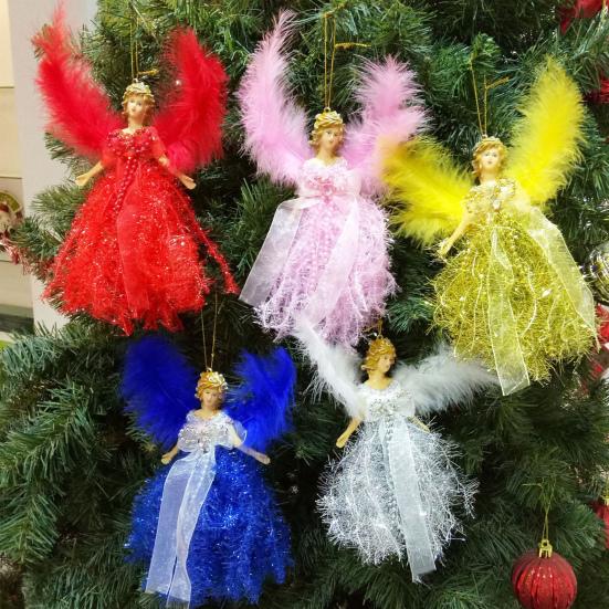 Christmas Plush Angel Doll Holiday Decoration Gift Lovely Adorable Soft  Fabric Fine Workmanship Christmas Ornament Buy cheaply on Joom
