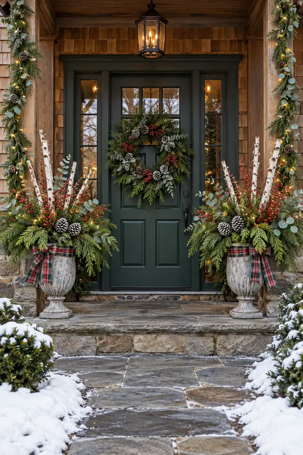Christmas Porch Decor Ideas for a Warm and Festive Welcome - Our Happy Corner