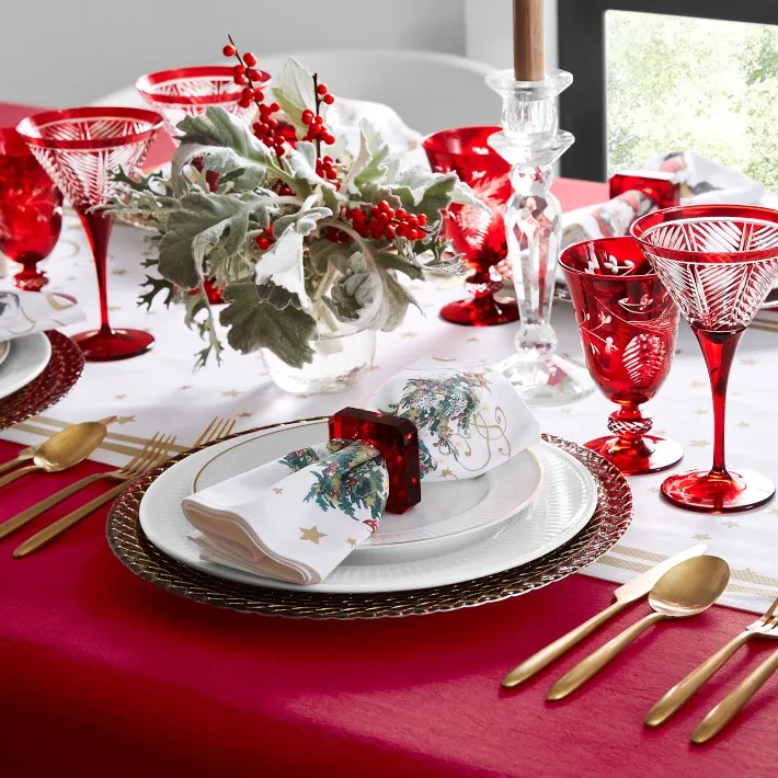 Christmas Runner Christmas Trees Holiday Table Runner