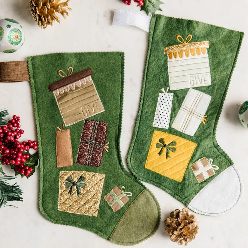 Christmas Stockings Felt Christmas Banner Custom Personalized Christmas Stocking Handmade Felt Heirloom Stocking Bucilla Inspired Holiday