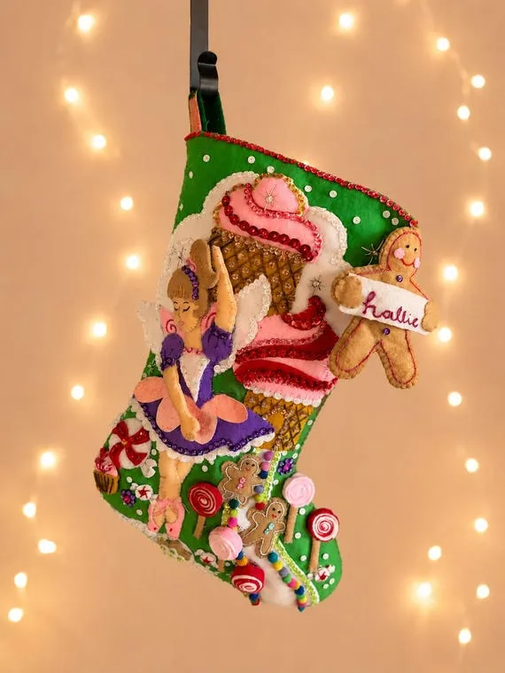 Christmas Stockings Felt Christmas Banner Custom Personalized Christmas Stocking Handmade Felt Heirloom Stocking Bucilla Inspired Holiday Decor