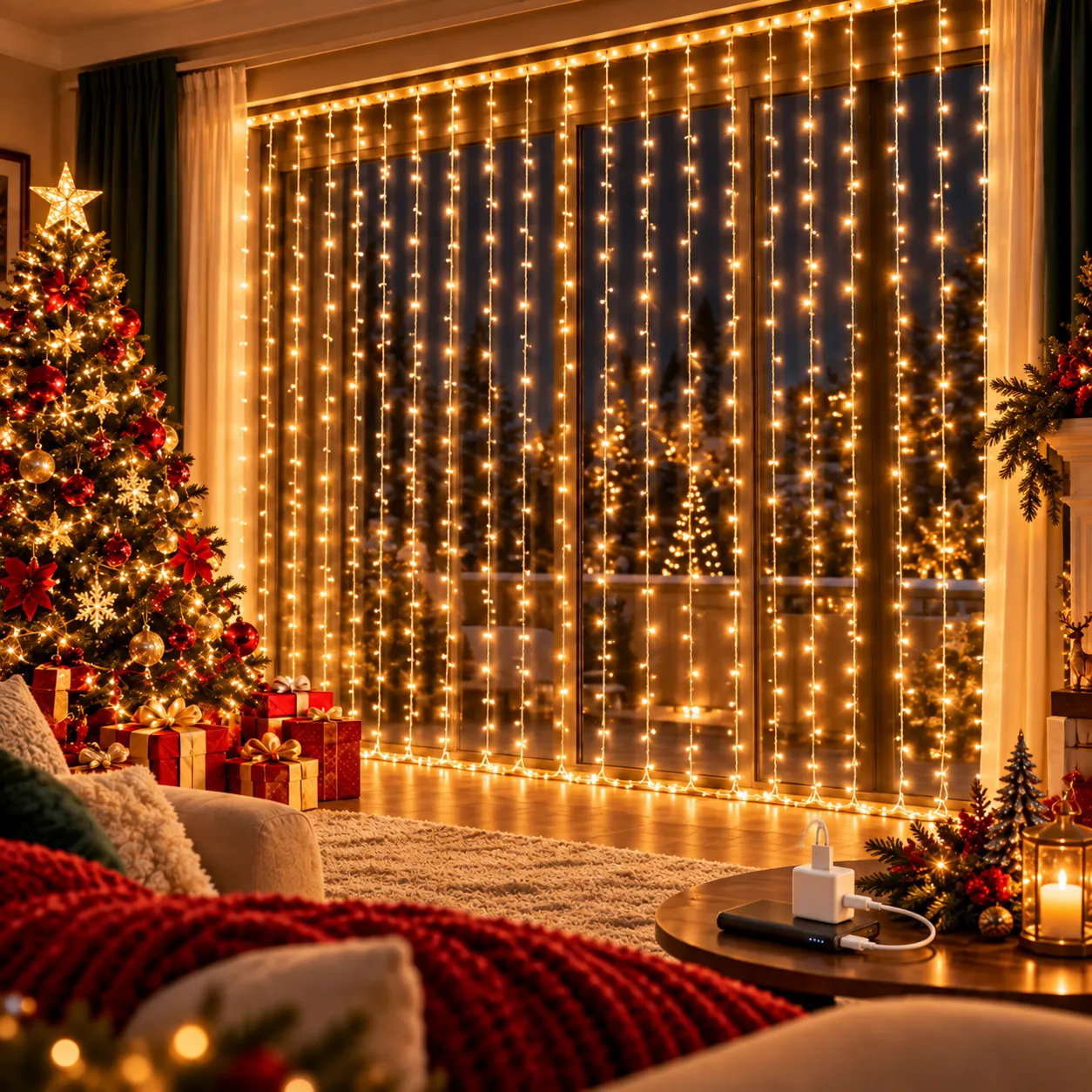 Christmas Tree and Curtain Lights: 7 Amazing Ideas