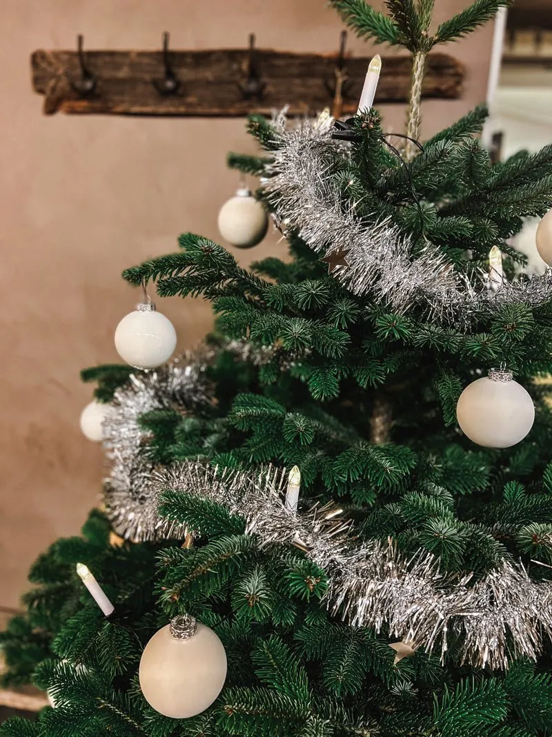 Christmas tree balls in Opal white - Glossy and Matt Finish