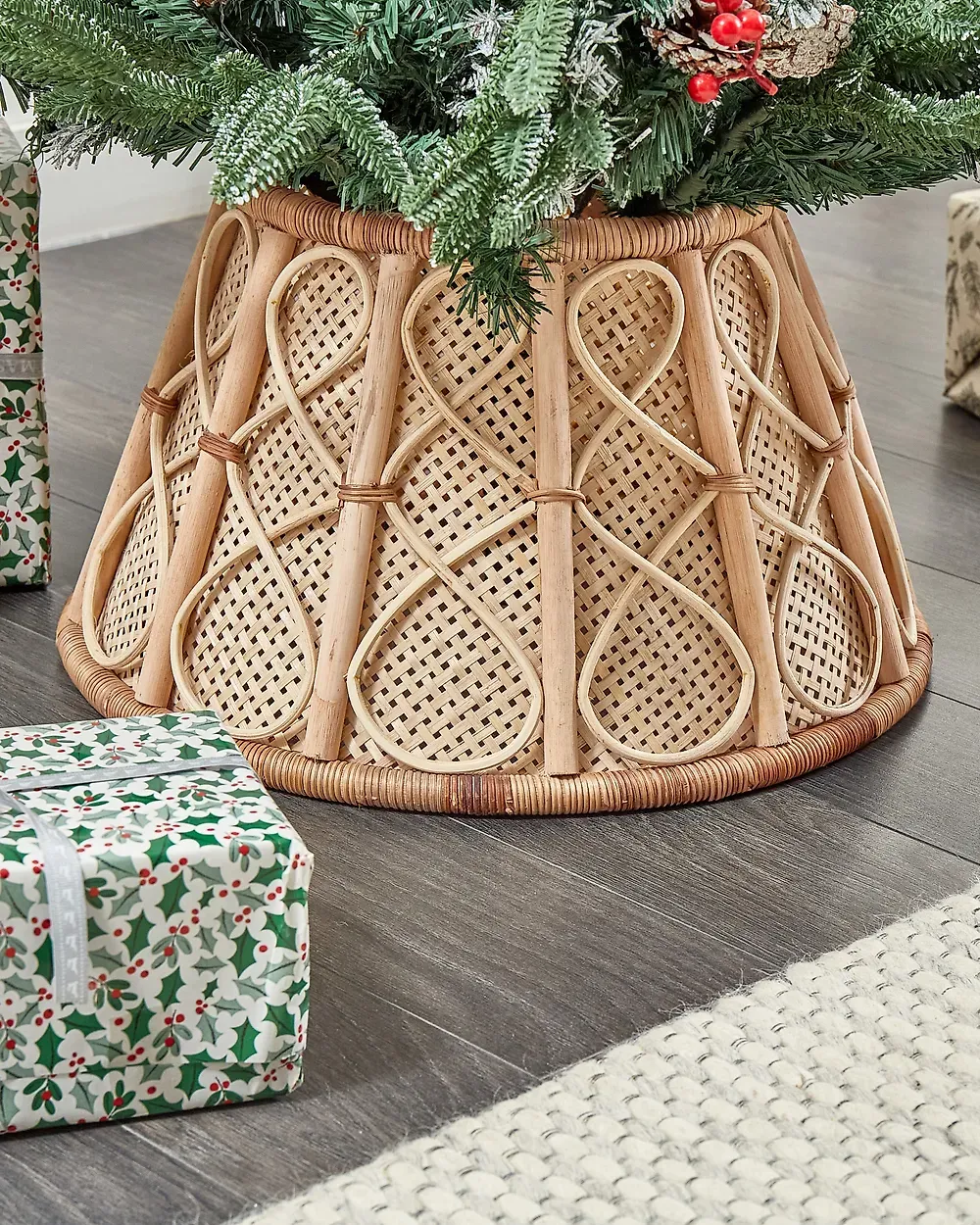 Christmas Tree Collar AVENT 50 cm Natural - Beliani.es