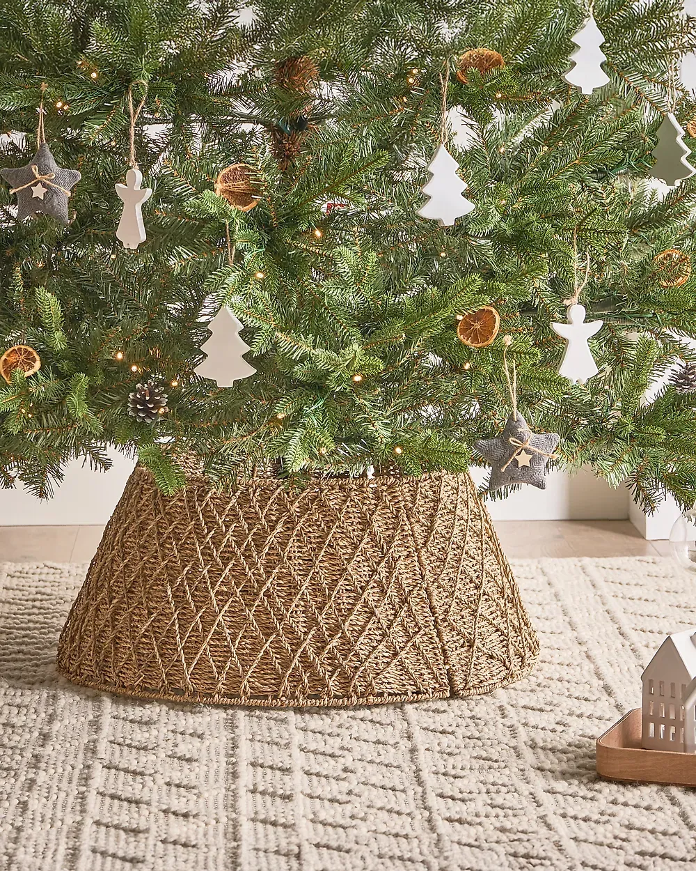 Christmas Tree Collar VUOTSO 62 cm Natural - Beliani.es