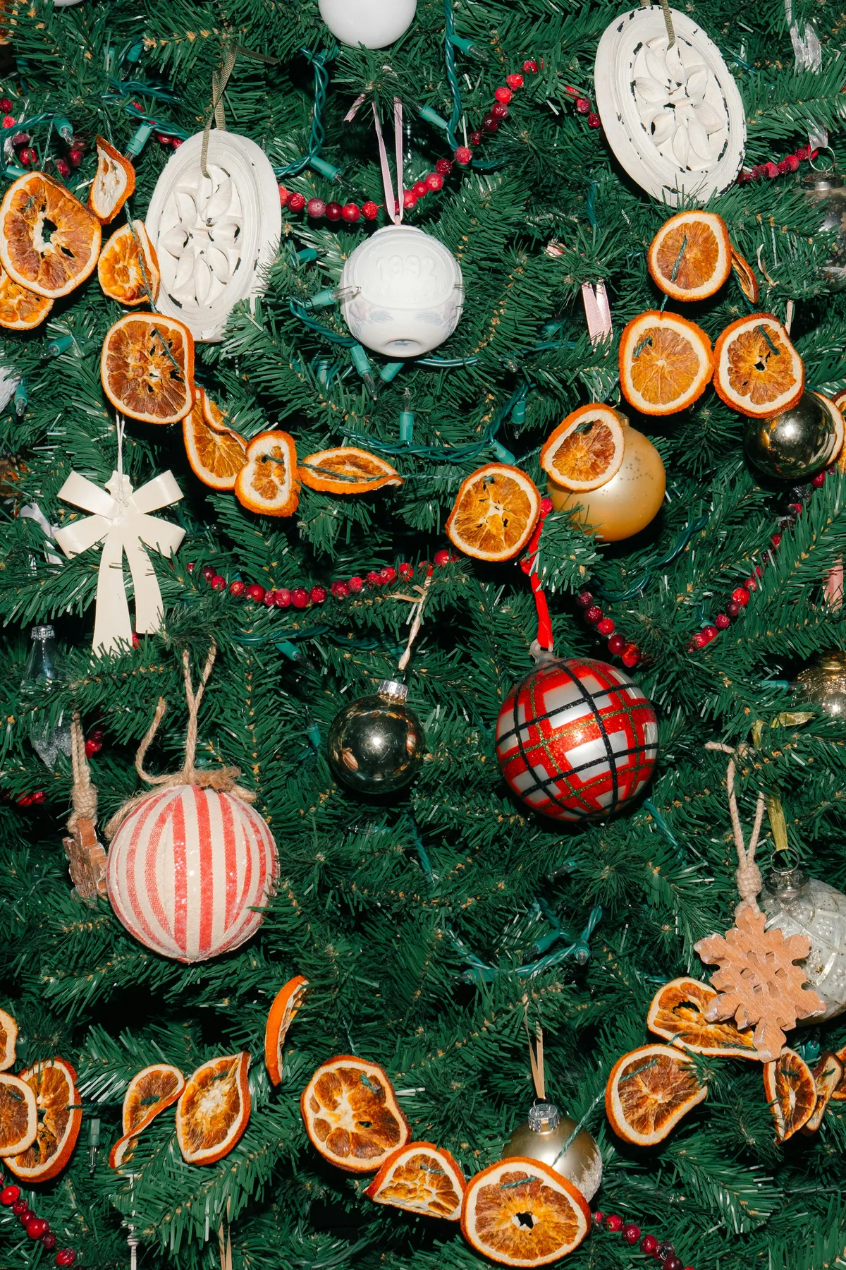 Christmas tree decorated with dried oranges and ornaments - Free Photo on  Unsplash